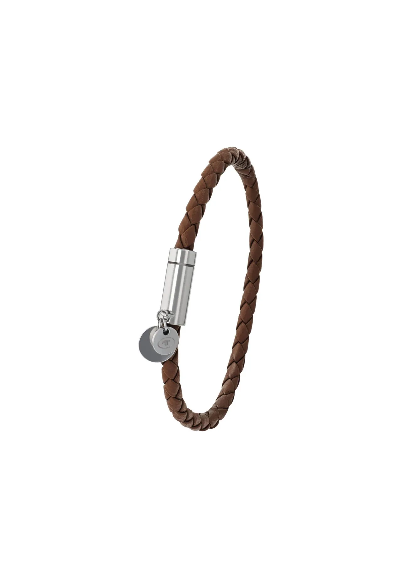 Geflochtenes Lederarmband mit Anhängern