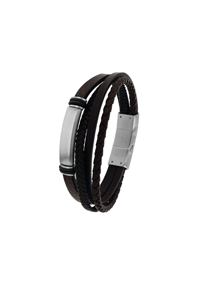 Mehrreihiges Leder-Ident-Armband
