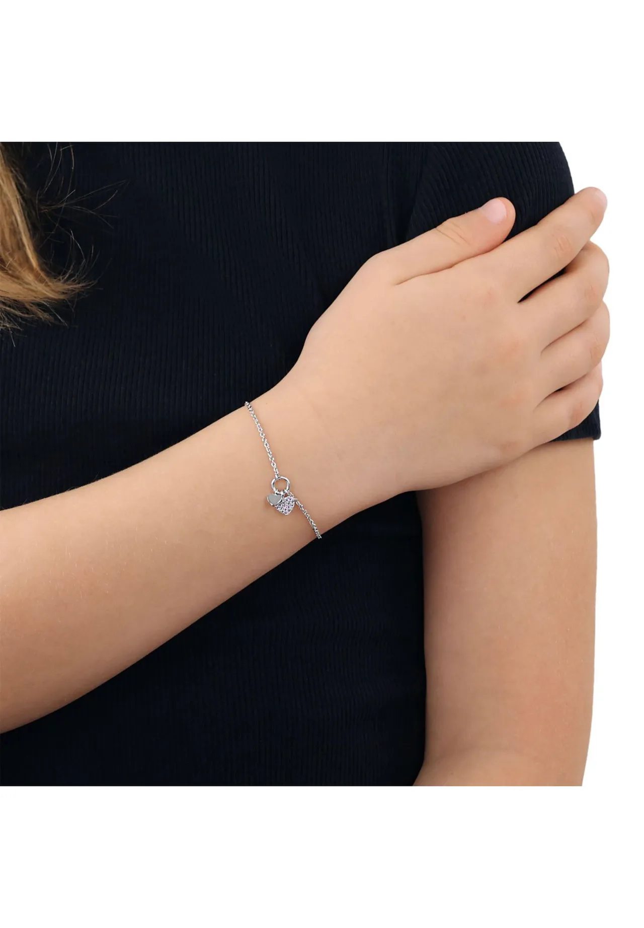 Filigranes Herz-Anhänger Armband