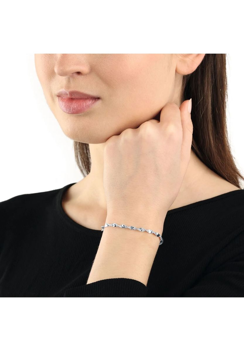 Gedrehtes Fischgräten-Gliederketten Armband