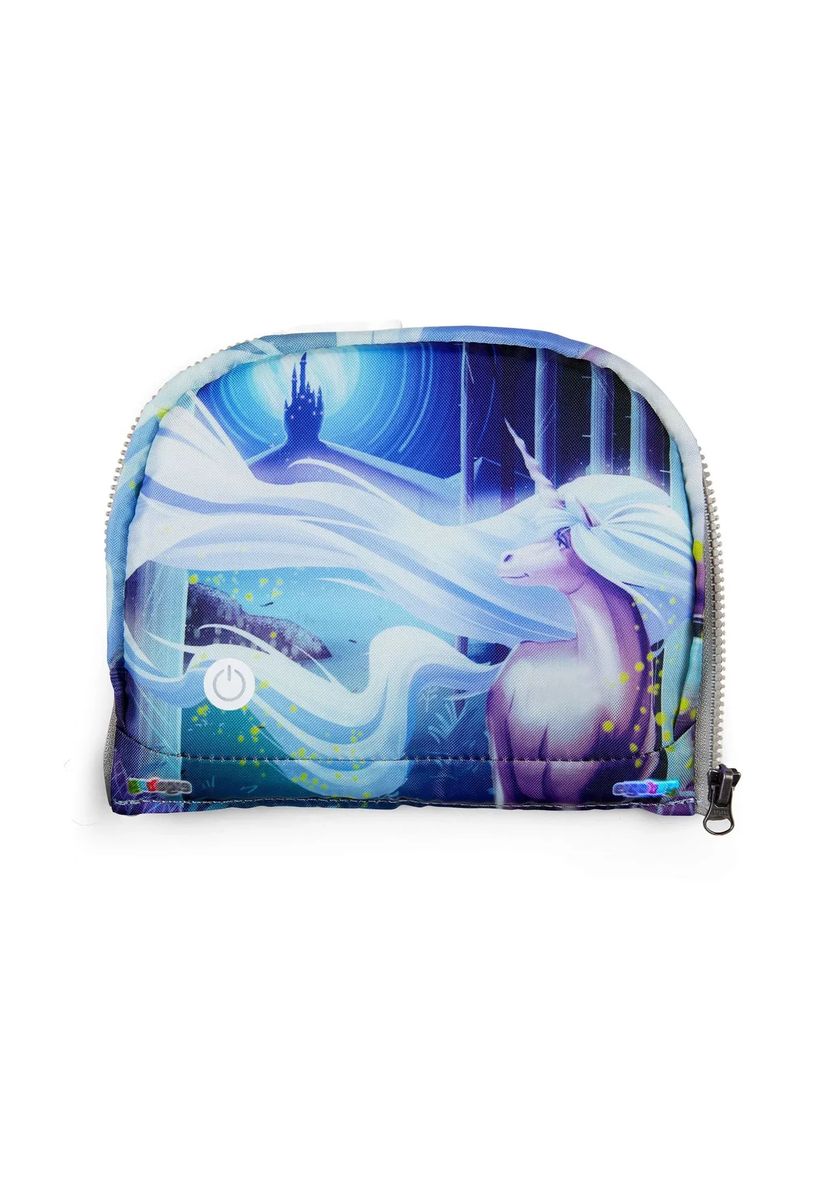 LED-Fronttasche mit Einhornmotiv