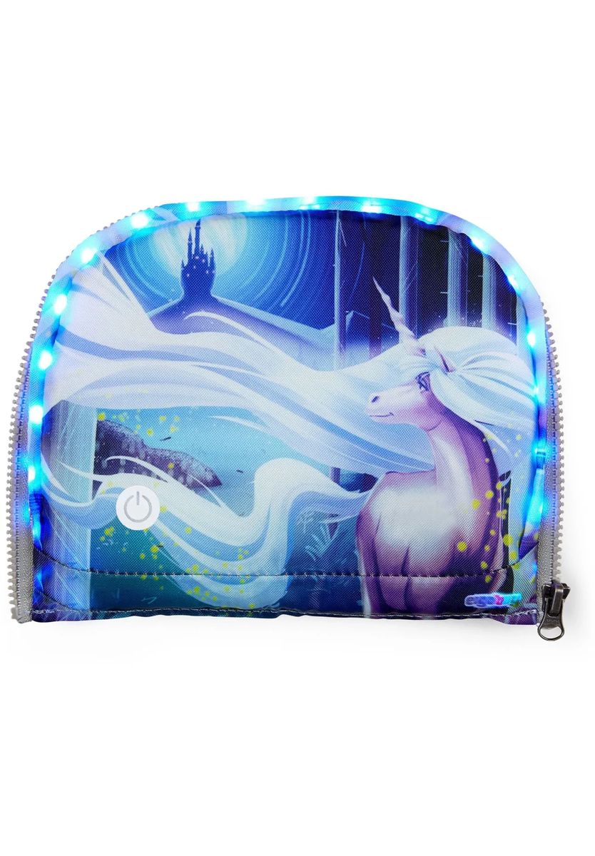 LED-Fronttasche mit Einhornmotiv