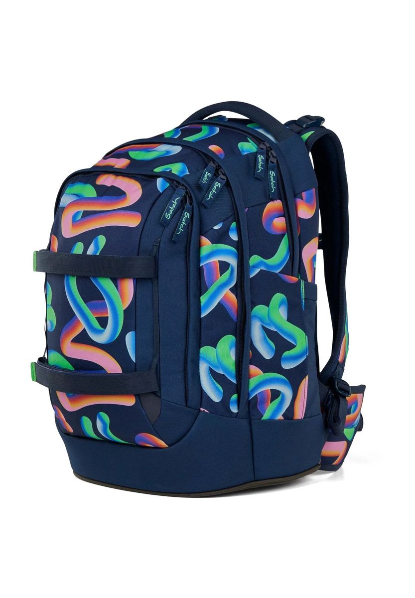 Ergonomischer Schulrucksack mit abstraktem Muster
