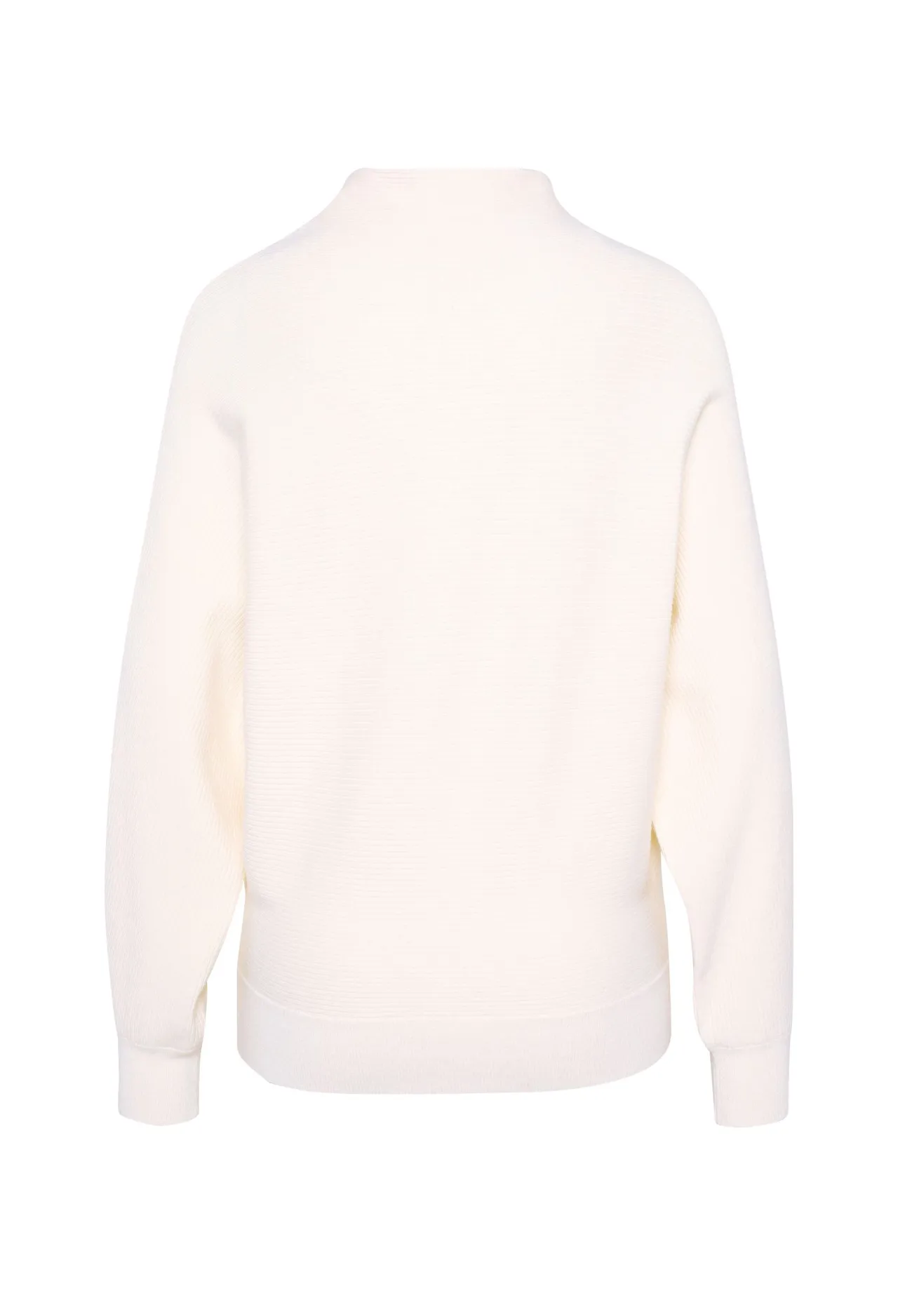 Strukturierter Strickpullover mit Stehkragen