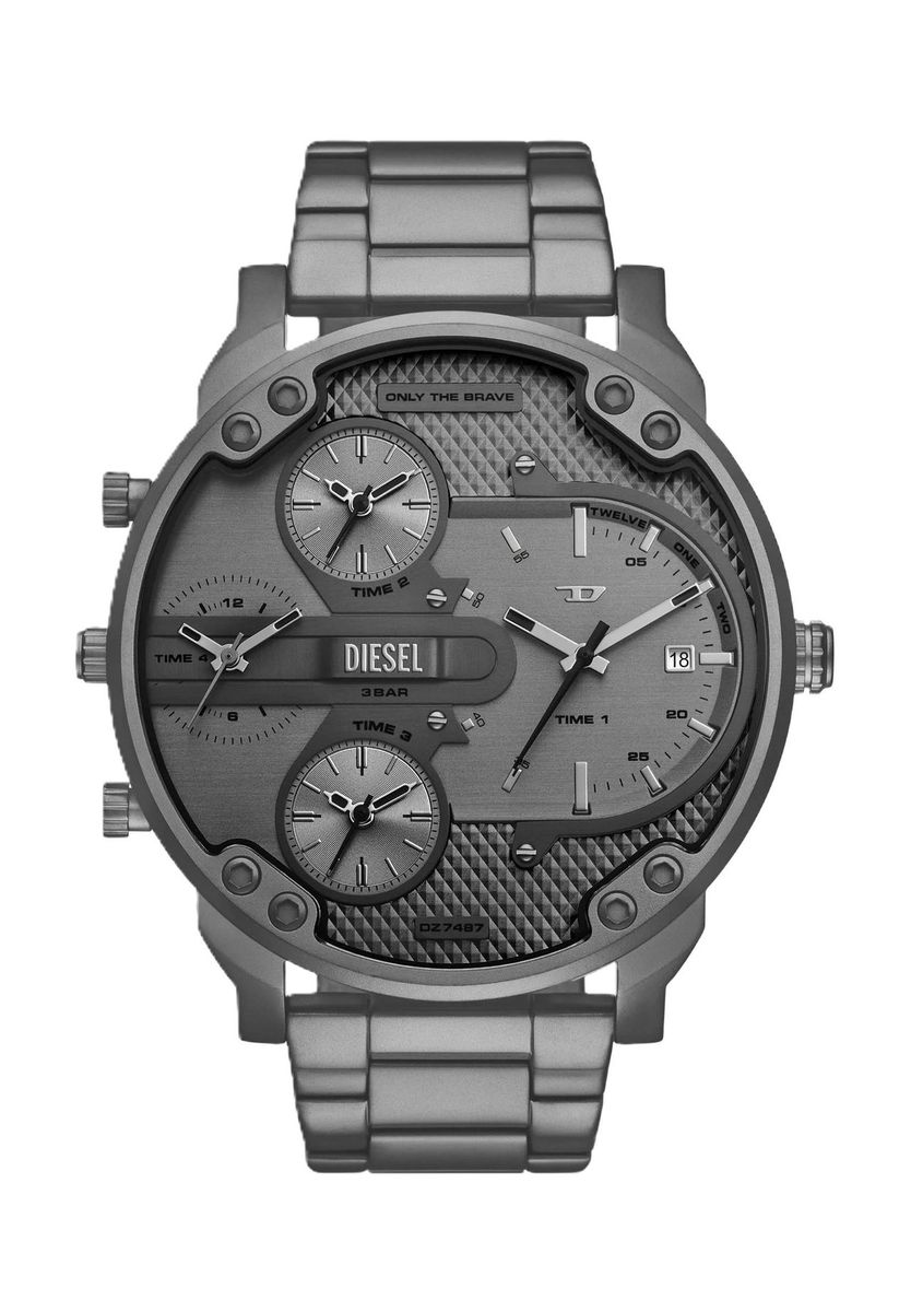 Herren Anthrazit Multifunktions-Chronograph Uhr