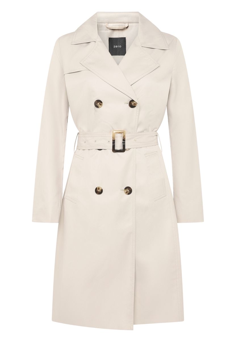 Klassischer zweireihiger Trenchcoat mit Gürtel