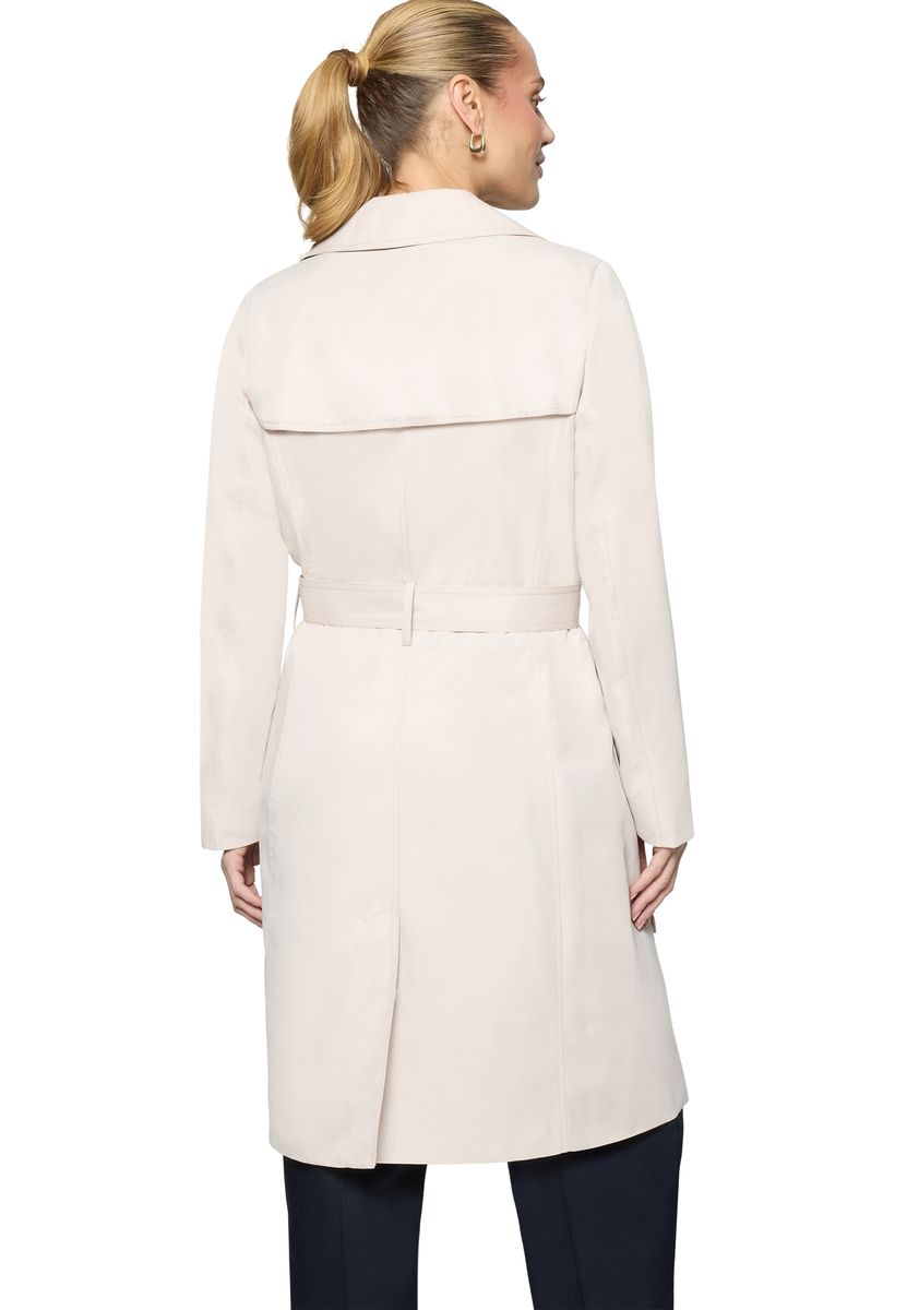 Klassischer zweireihiger Trenchcoat mit Gürtel