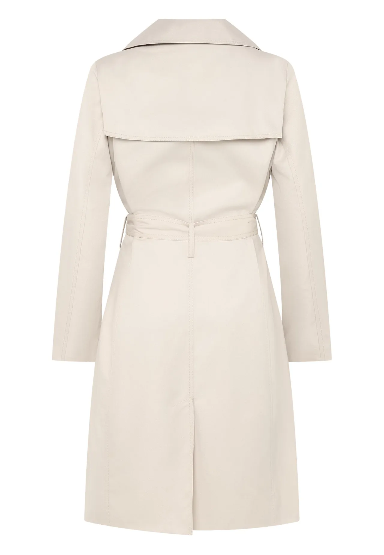 Klassischer zweireihiger Trenchcoat mit Gürtel