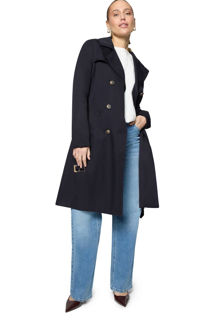 Klassischer Trenchcoat mit Gürtel