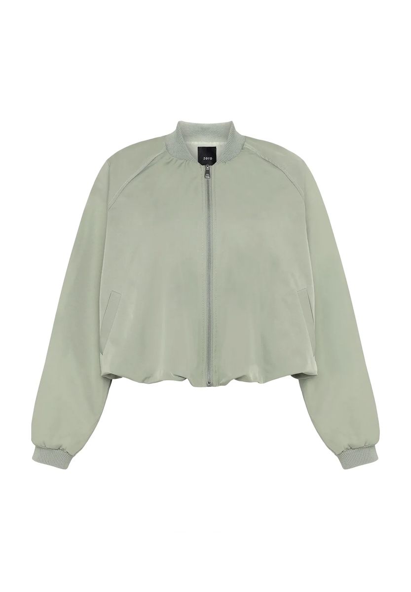 Oversized Bomberjacke in Crop-Optik