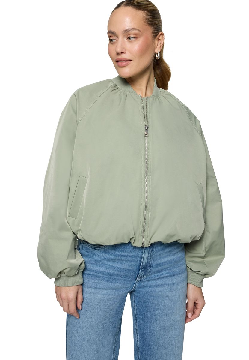 Oversized Bomberjacke in Crop-Optik