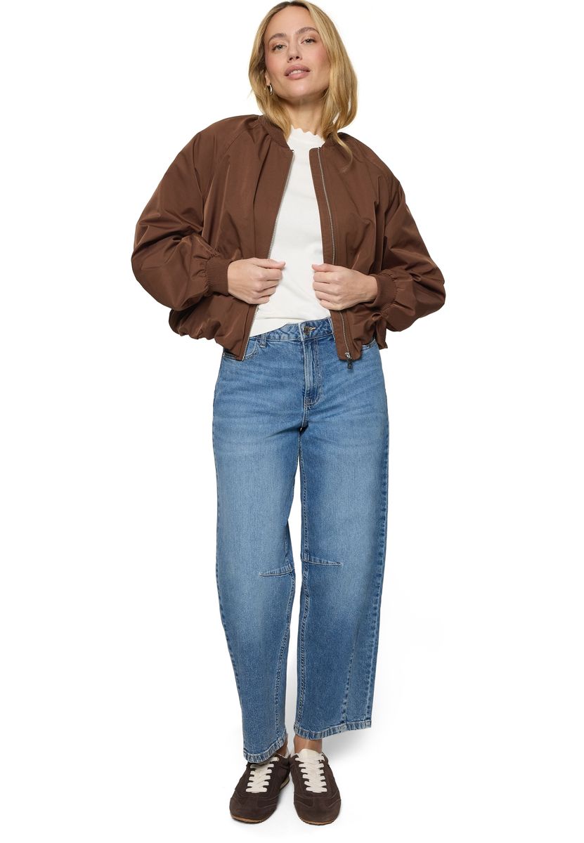 Oversized Cropped Bomberjacke