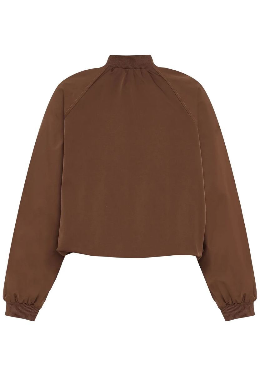 Oversized Cropped Bomberjacke