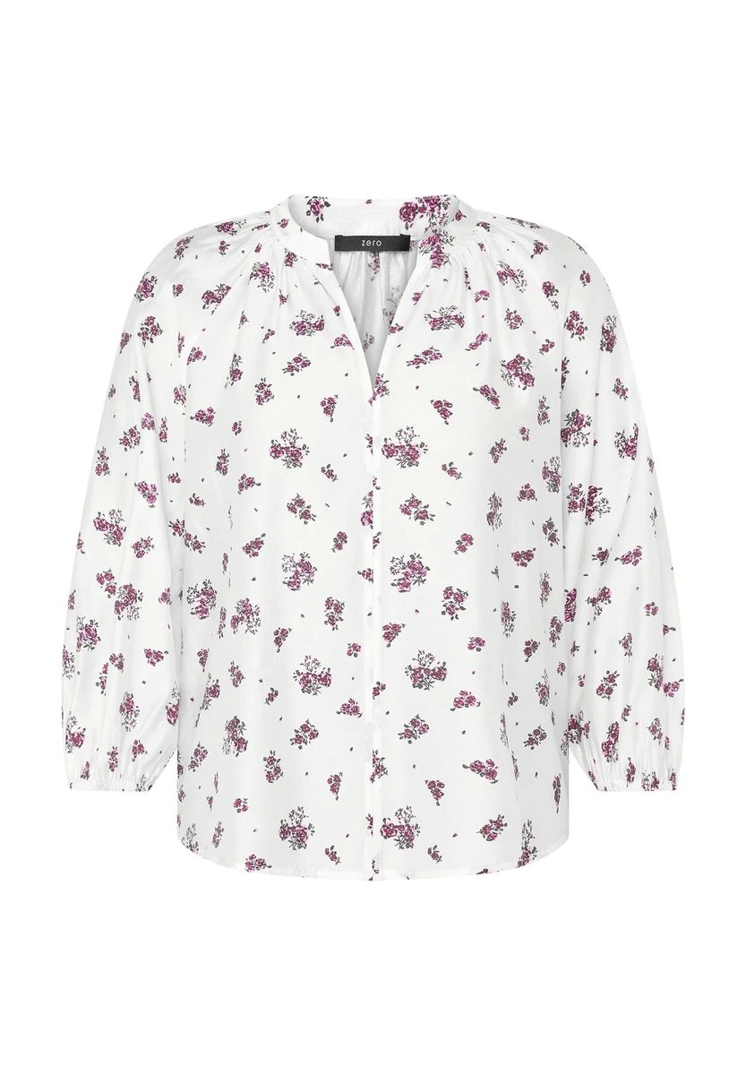 Bluse mit Raglanärmeln und Blumendruck