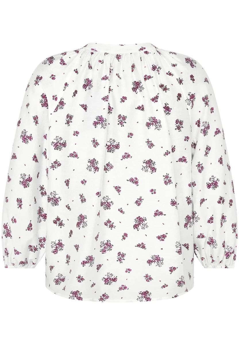 Bluse mit Raglanärmeln und Blumendruck