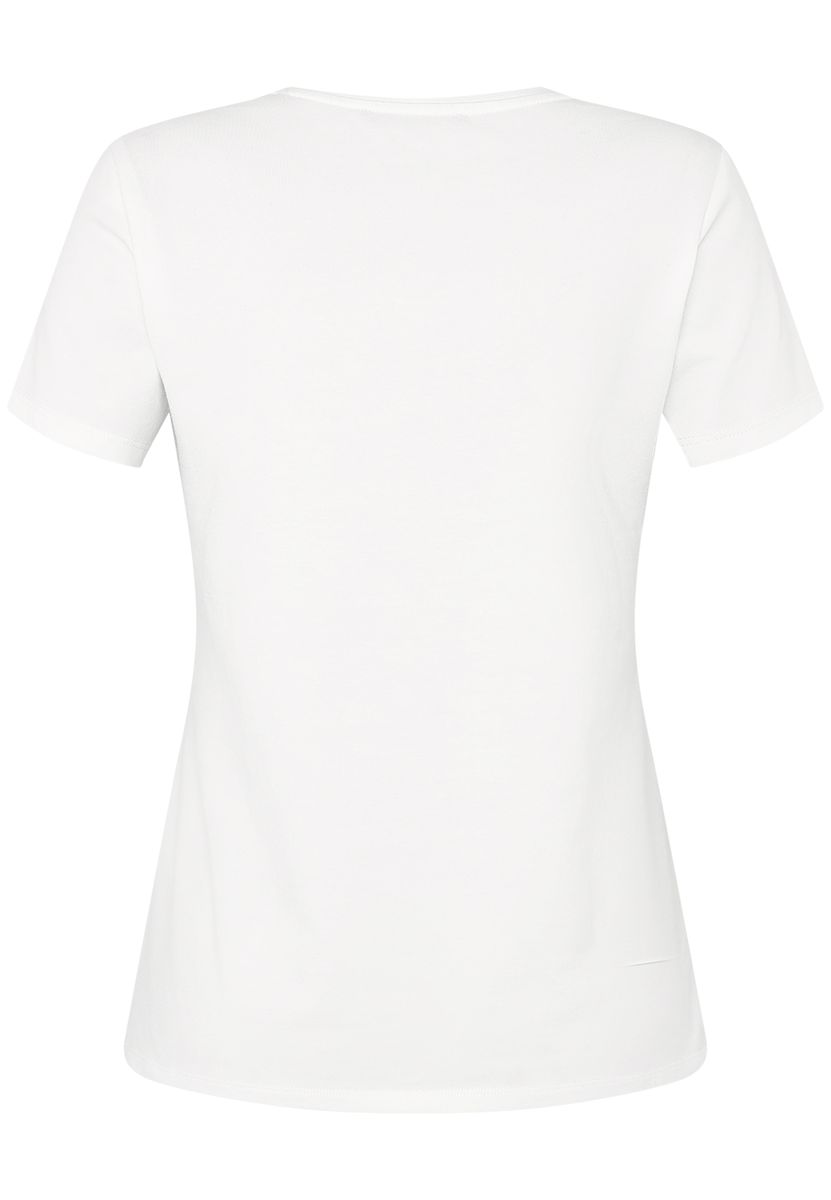 T-Shirt mit Vespa- und Blumenprint