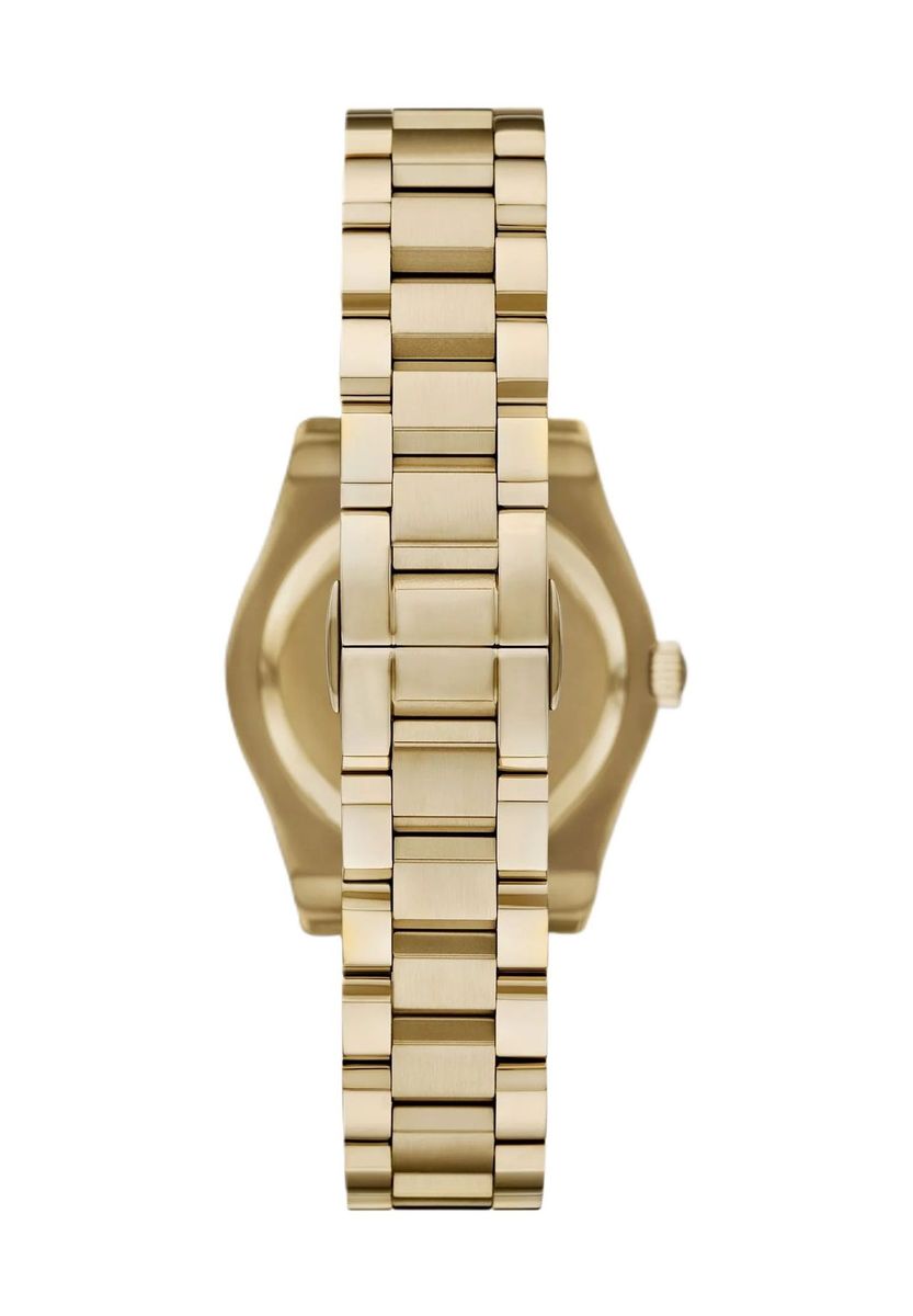 Elegante goldfarbene Damenarmbanduhr