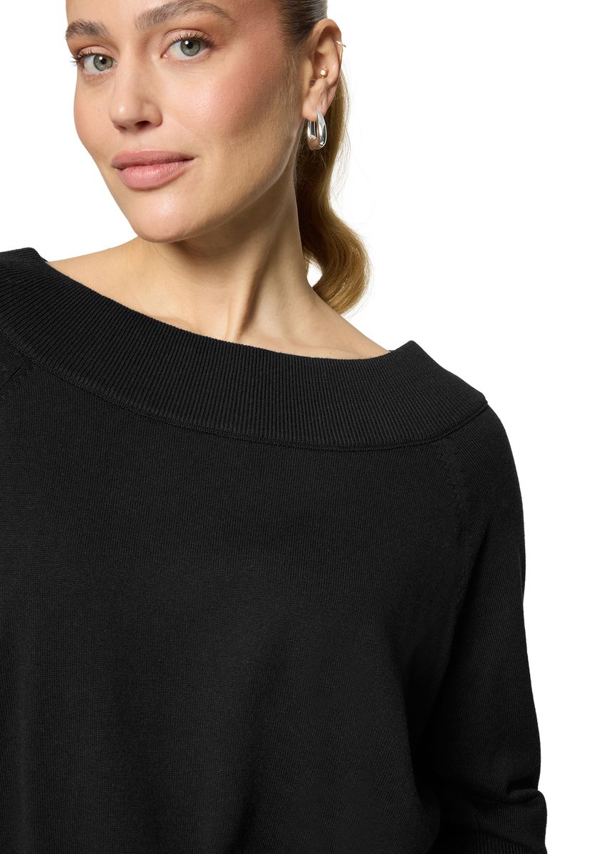 Eleganter Carmen-Strickpullover