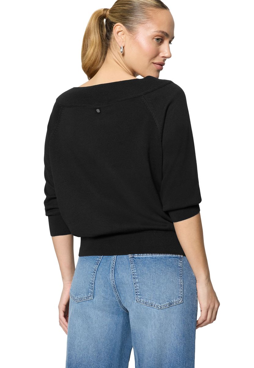 Eleganter Carmen-Strickpullover