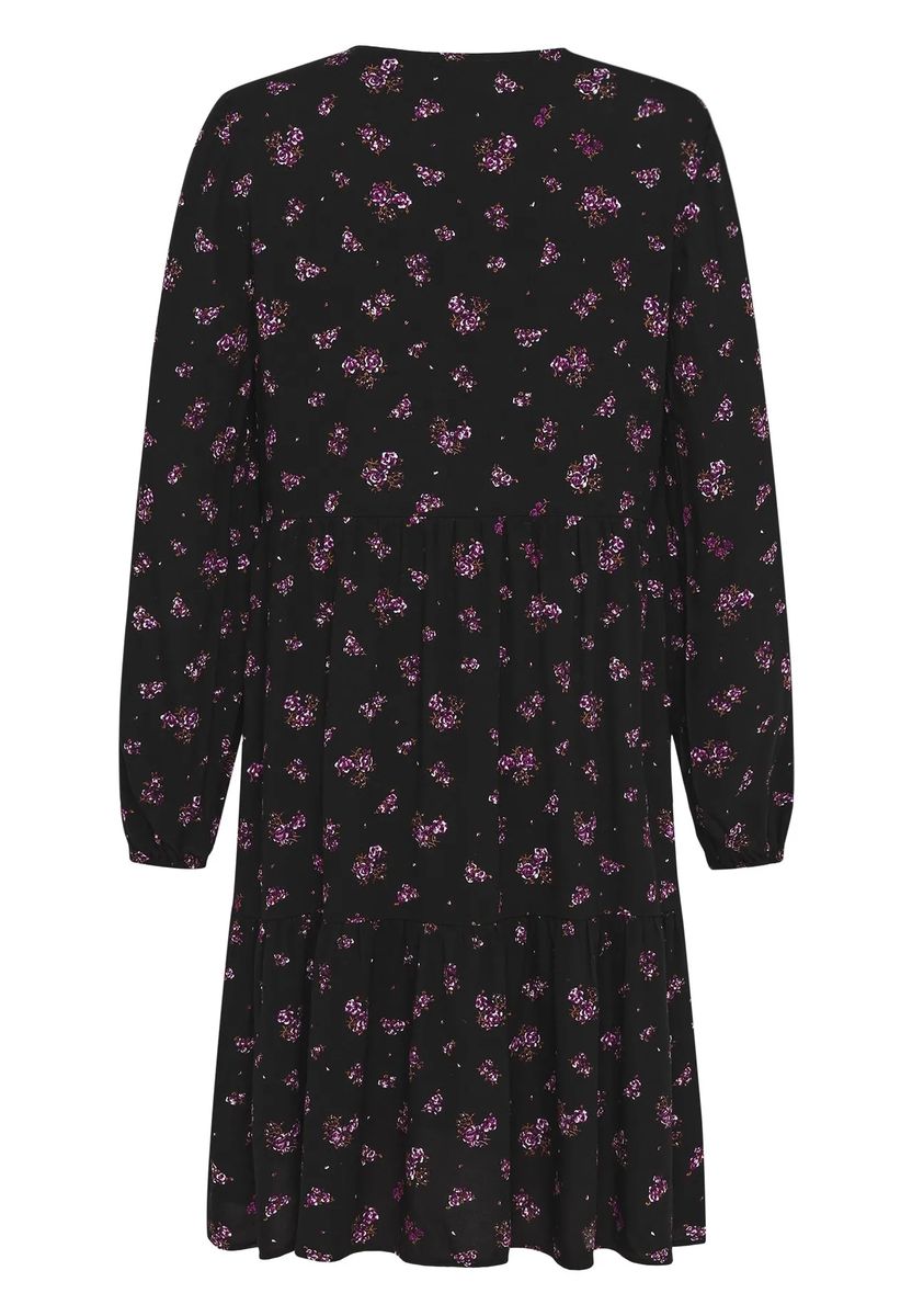 Gestuftes Mini-Kleid mit Blumenprint