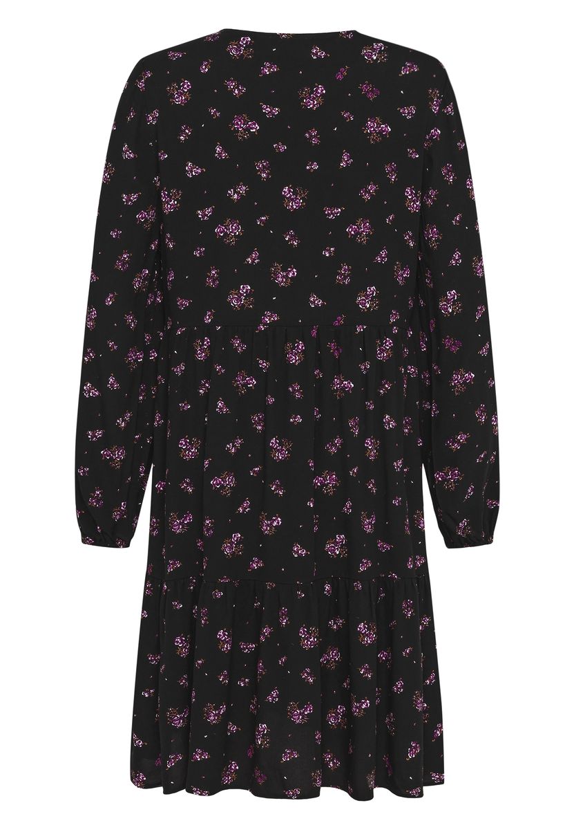 Gestuftes Mini-Kleid mit Blumenprint