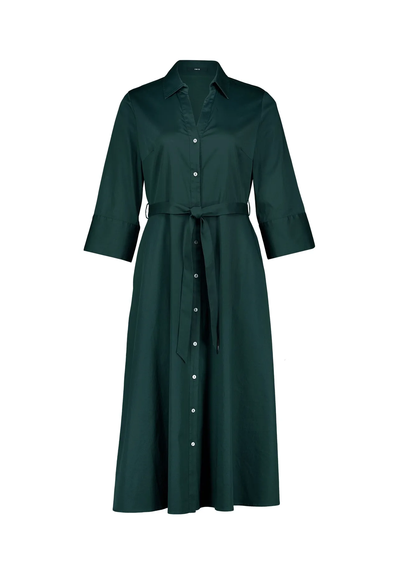 Klassisches Midi-Hemdblusenkleid