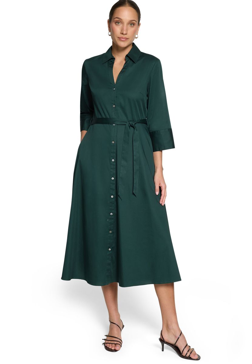 Klassisches Midi-Hemdblusenkleid