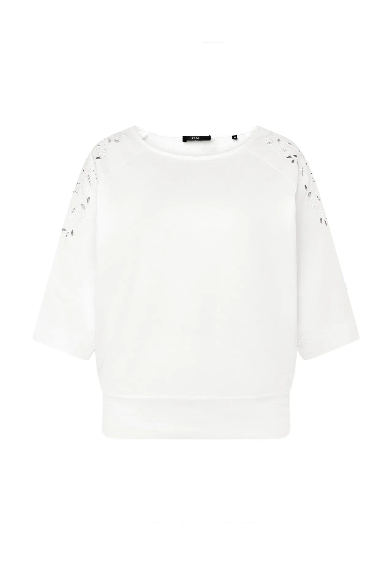 Sweatshirt mit Lochstickerei