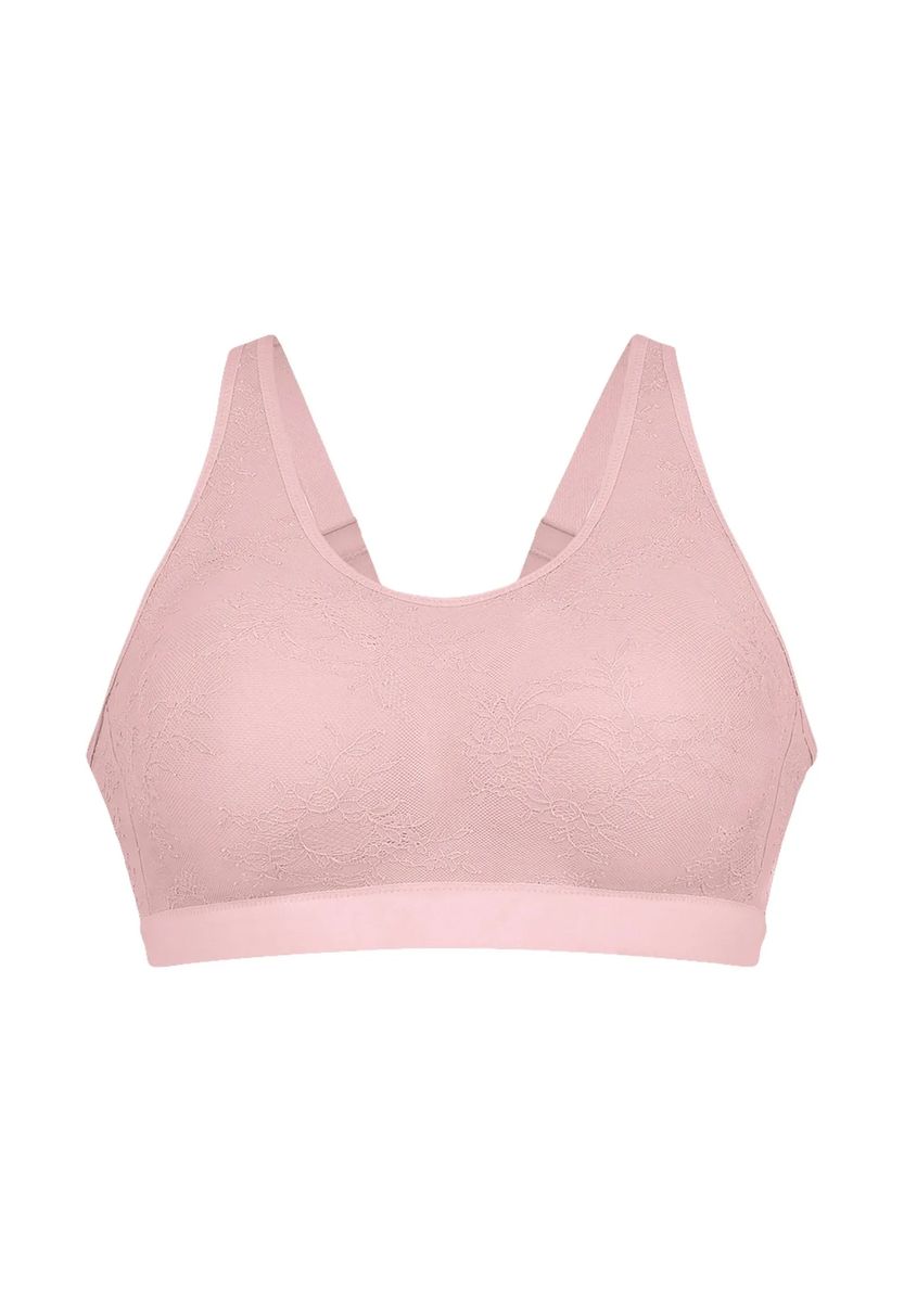 Kabelloses Bralette mit floraler Spitze
