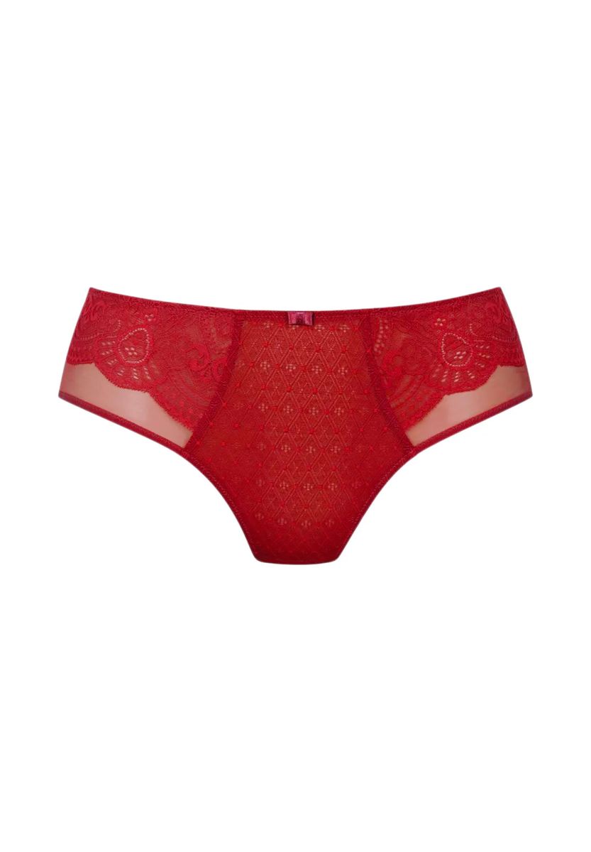 Taillenslip mit floralen Spitzendetails