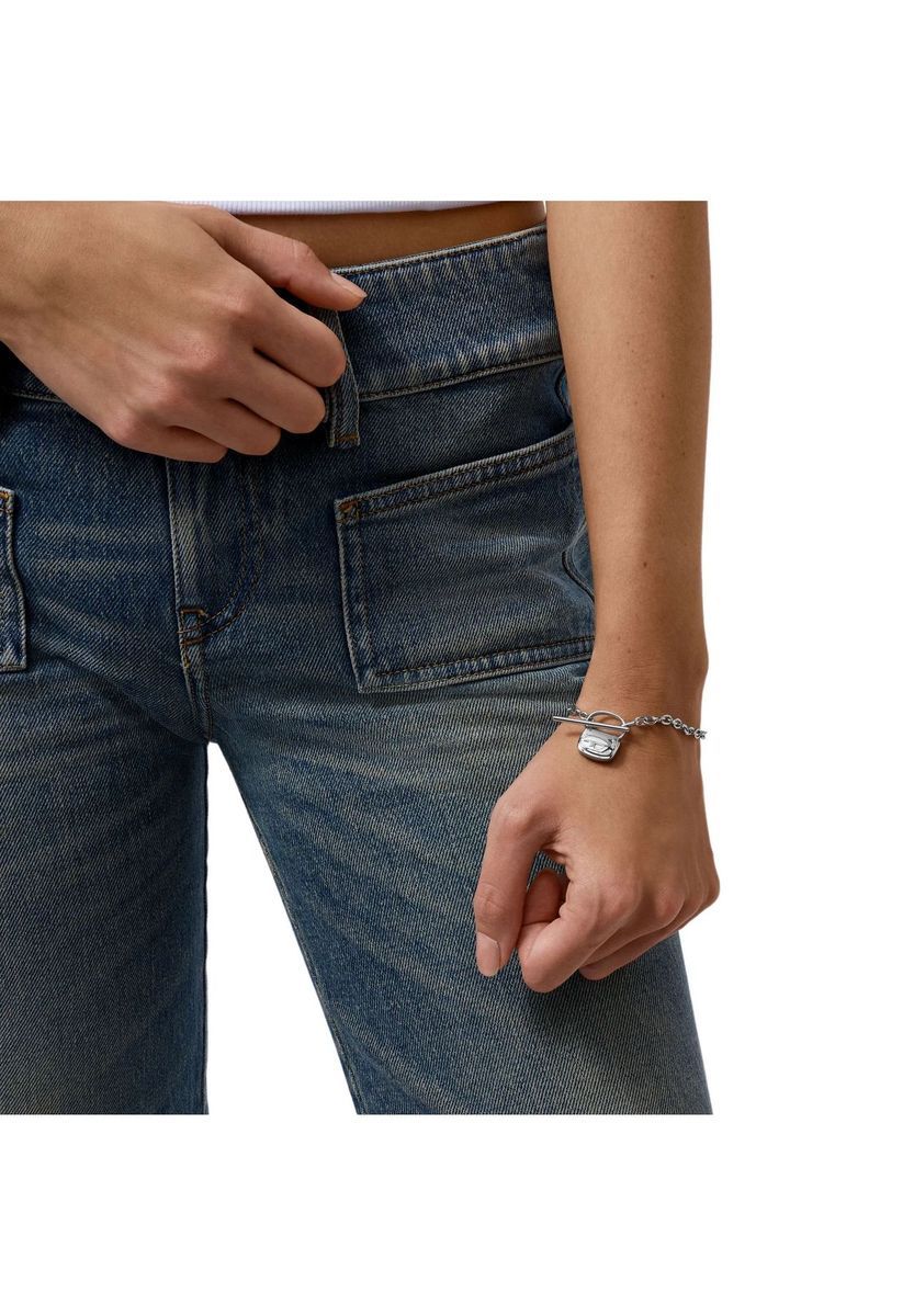 Silbernes Kettenarmband mit 1DR Anhänger