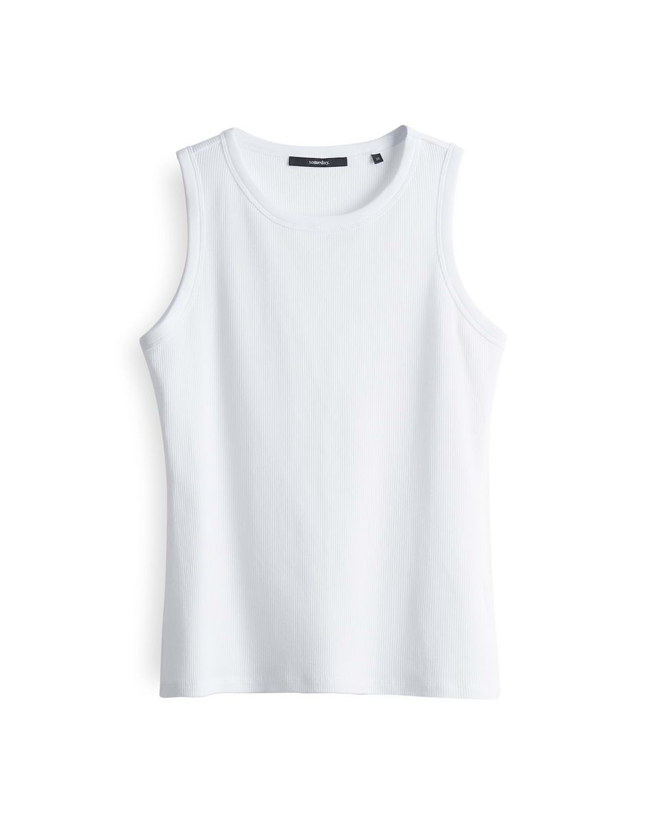 Geripptes Baumwoll Tank-Top