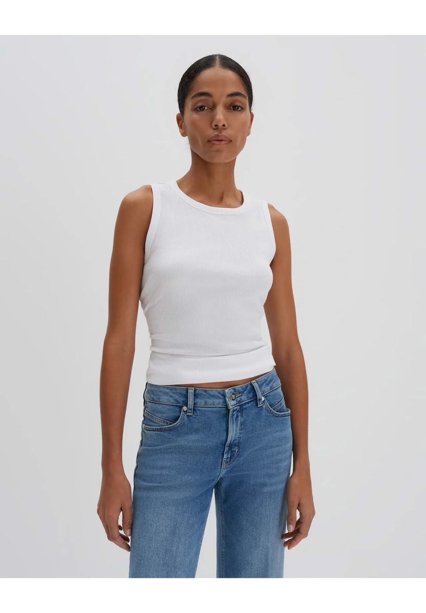Geripptes Baumwoll Tank-Top