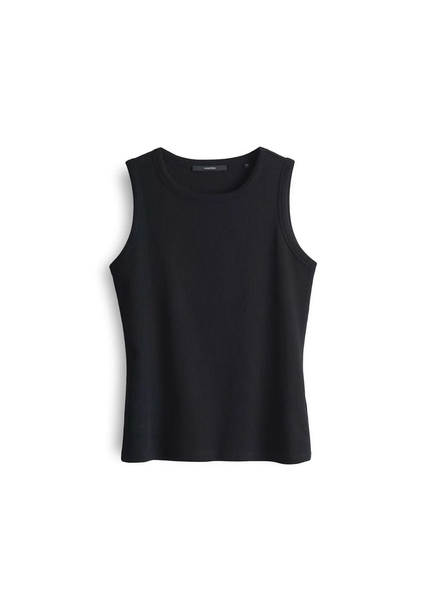 Geripptes Slim-Fit Tank-Top