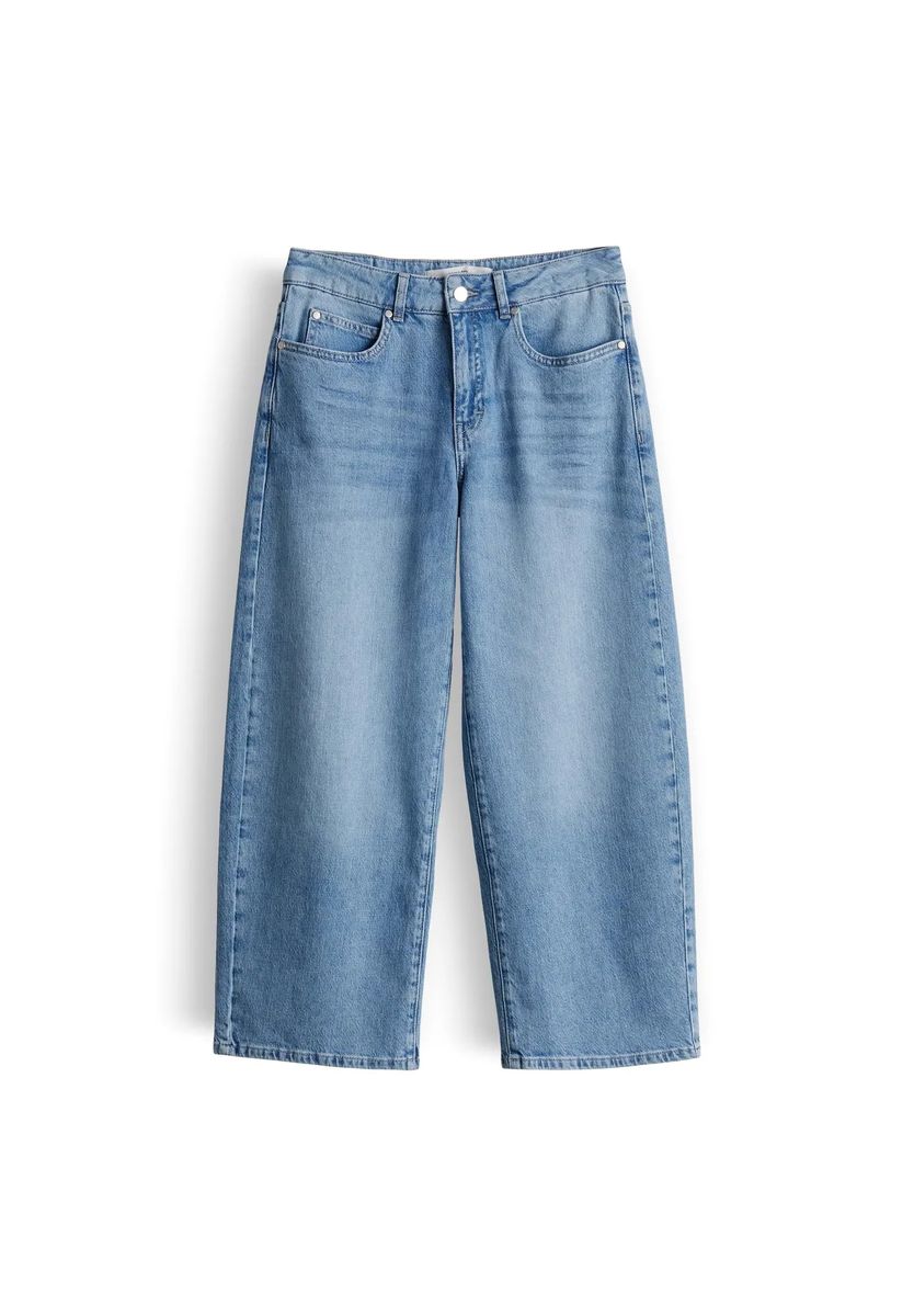 Wide-Leg Jeans mit mittlerer Leibhöhe
