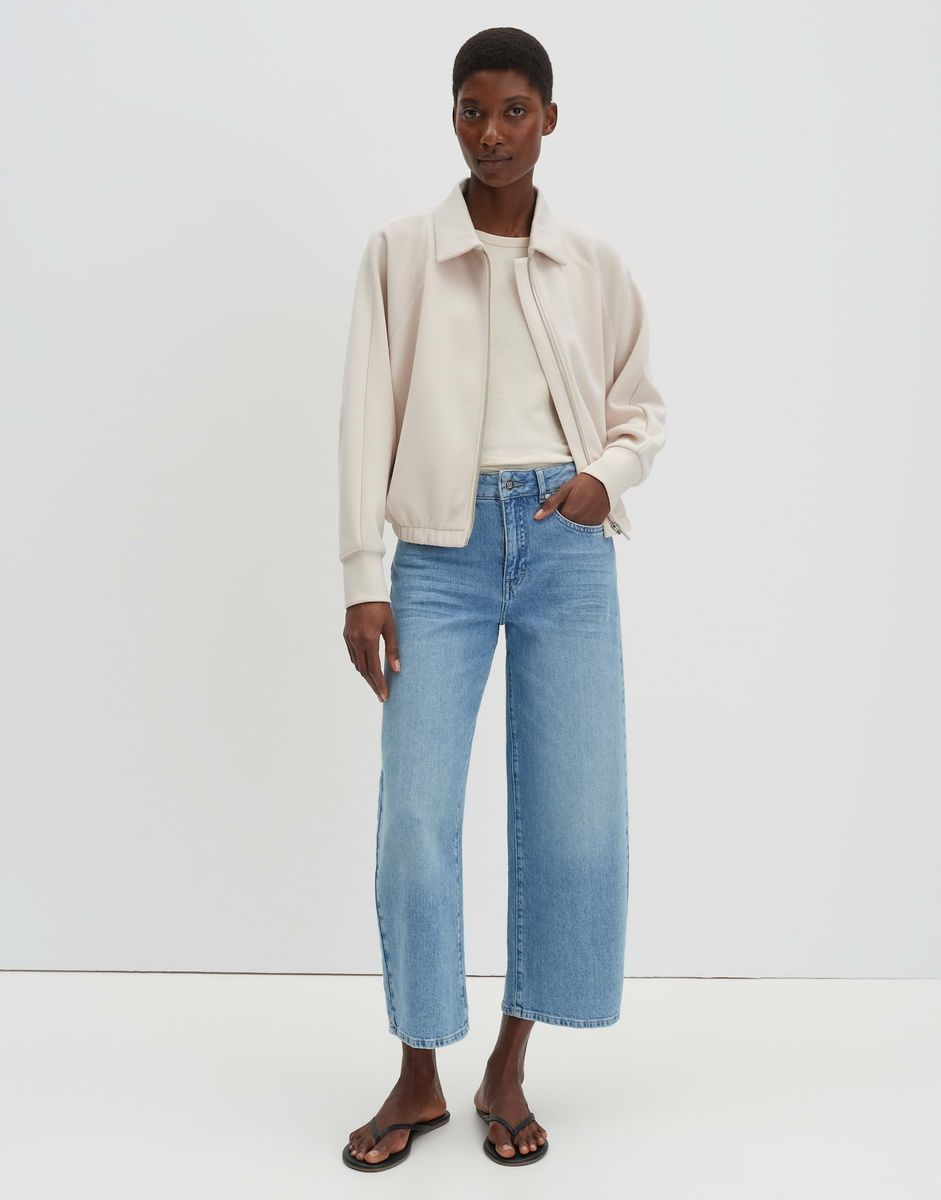 Wide-Leg Jeans mit mittlerer Leibhöhe