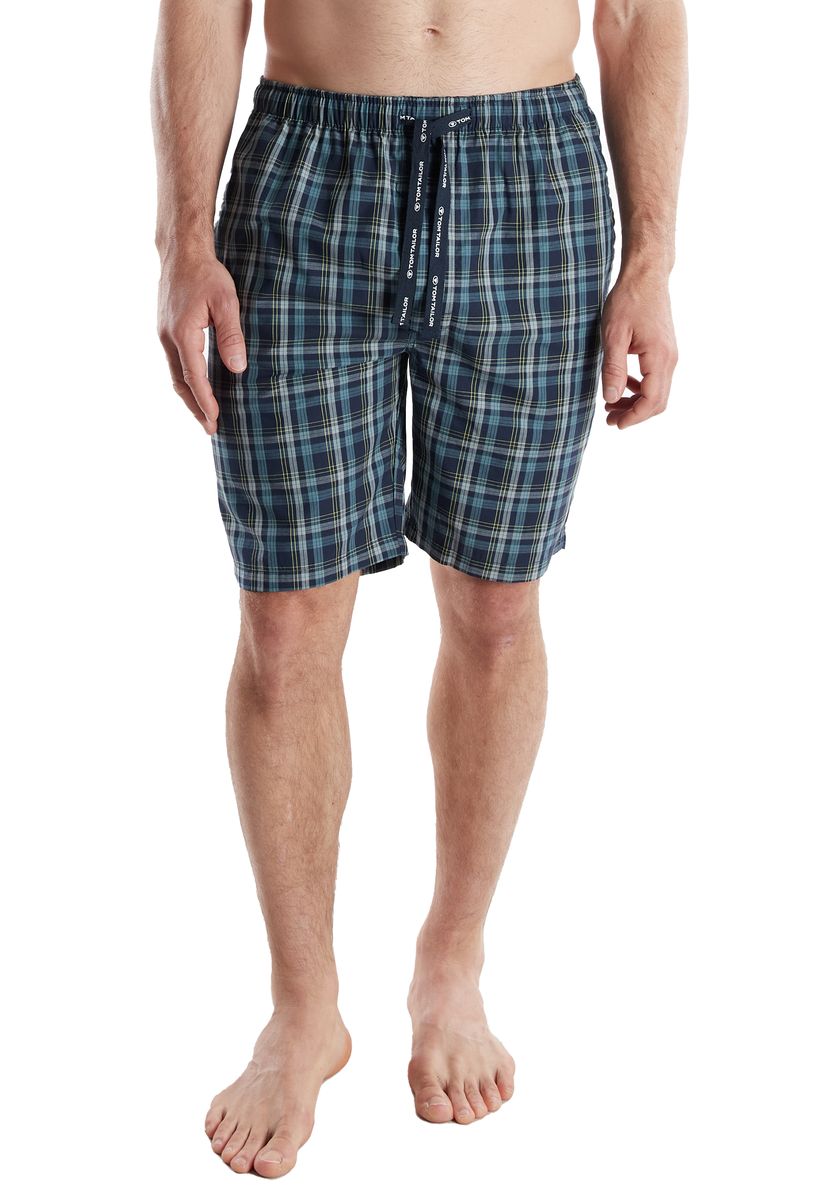 Relaxed Fit Karo-Schlafanzughose