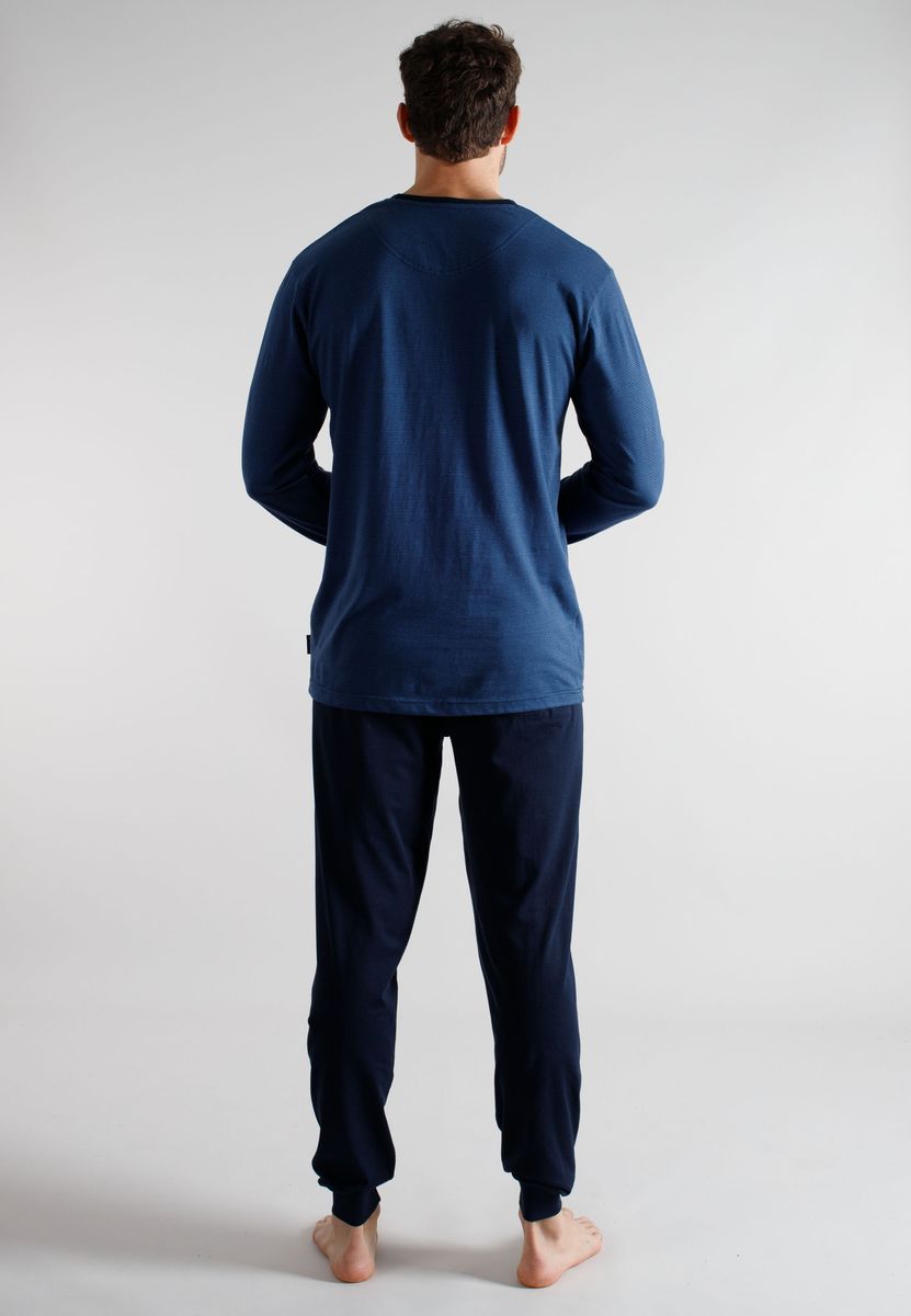 Langarm-Schlafshirt aus reiner Baumwolle