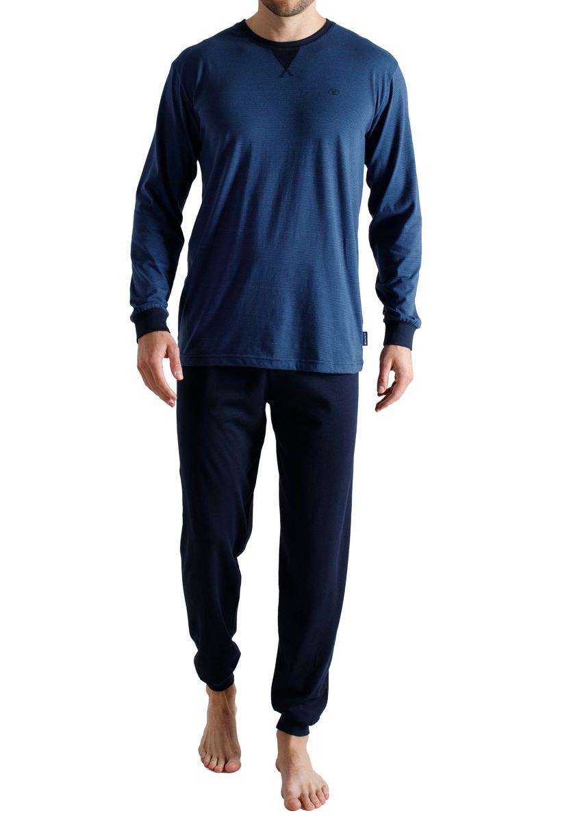 Langarm-Schlafshirt aus reiner Baumwolle