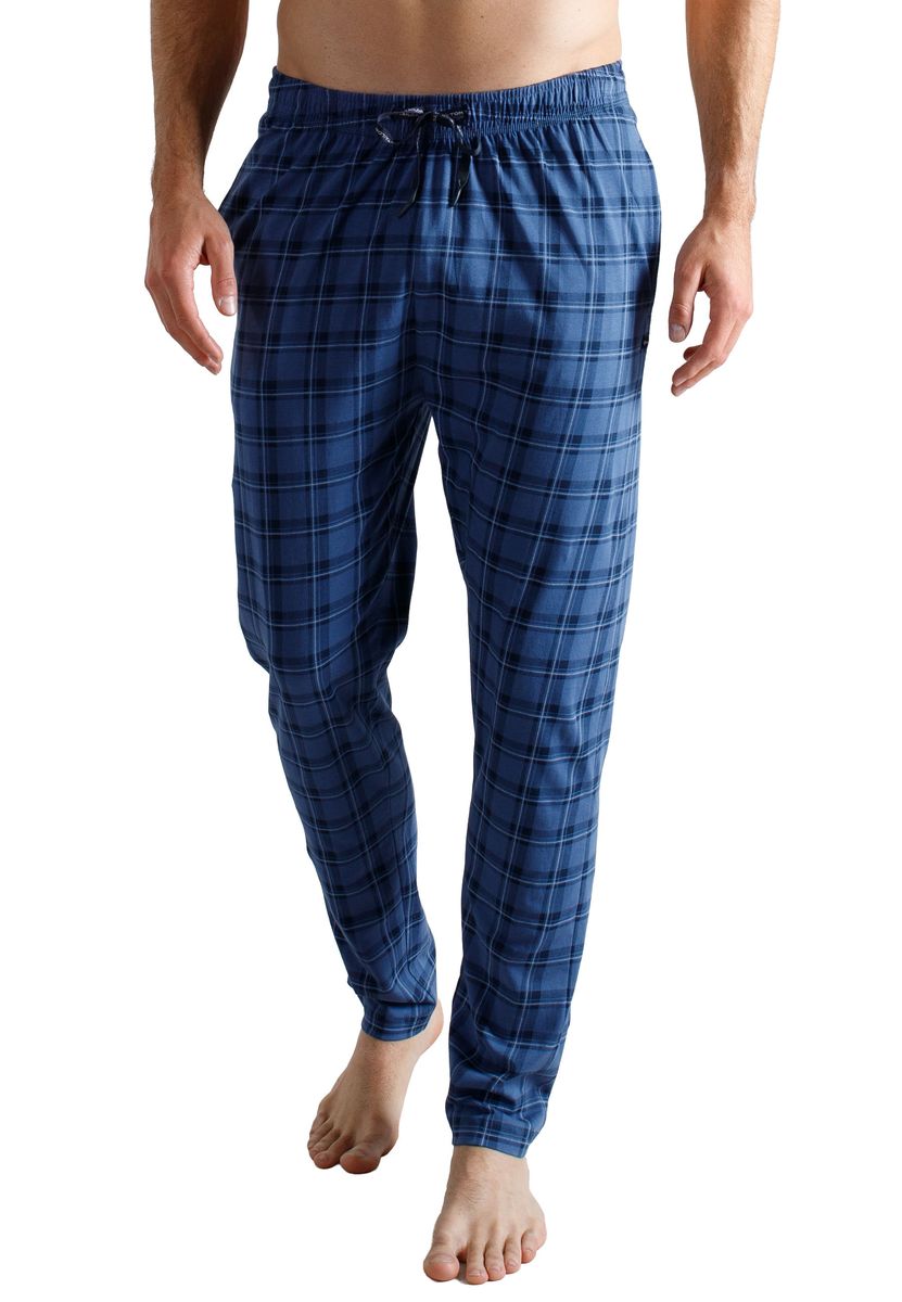 Klassische karierte Loungewear-Hose mit Tunnelzug