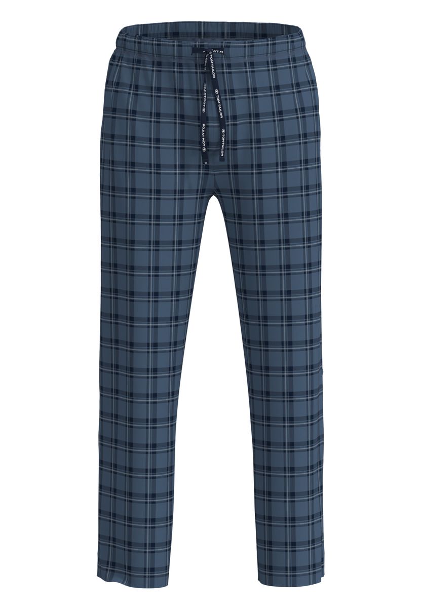 Klassische karierte Loungewear-Hose mit Tunnelzug