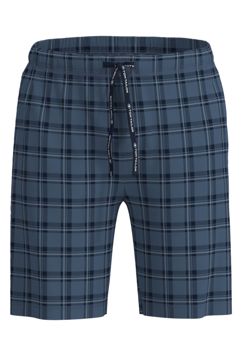 Karierte Loungeshorts mit Tunnelzug