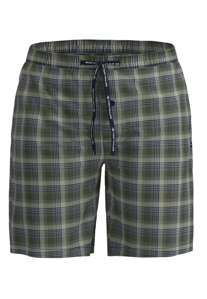 Klassische Karierte Schlafshorts mit Tunnelzug