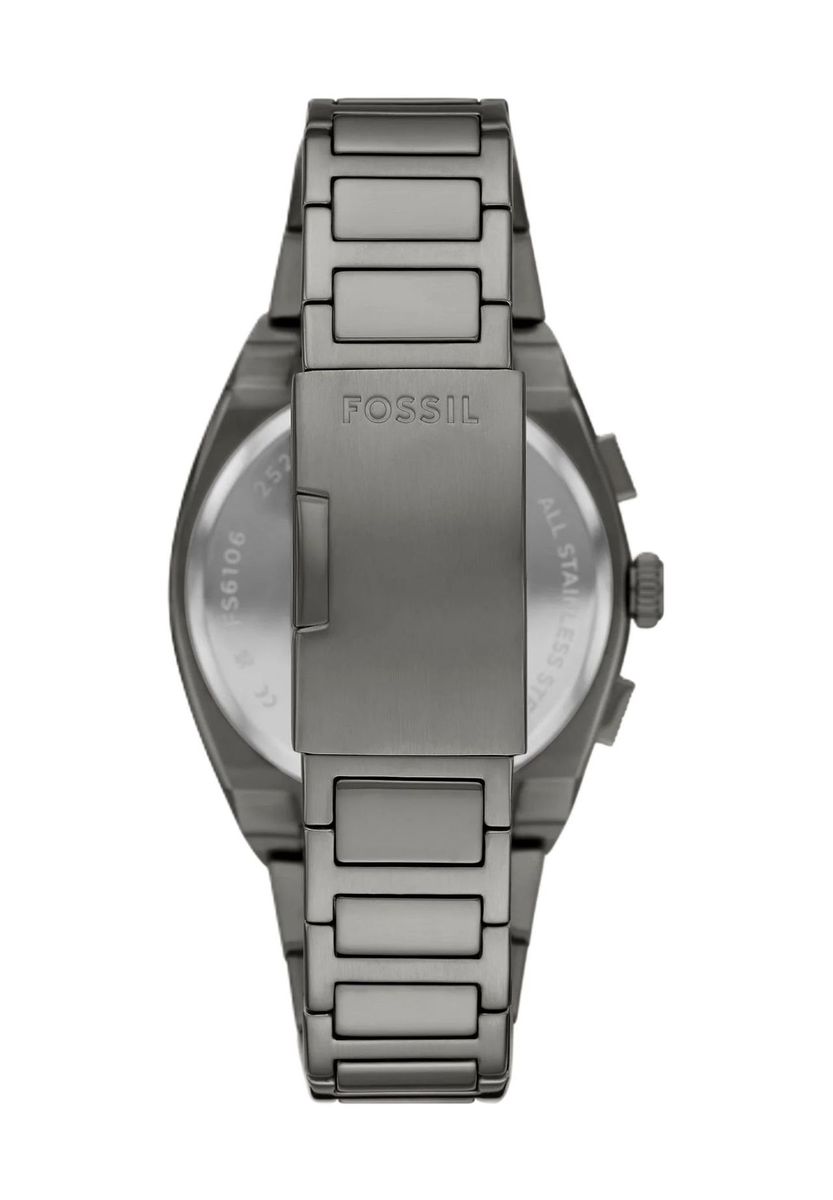 Anthrazitfarbener Chronograph mit grauem Zifferblatt