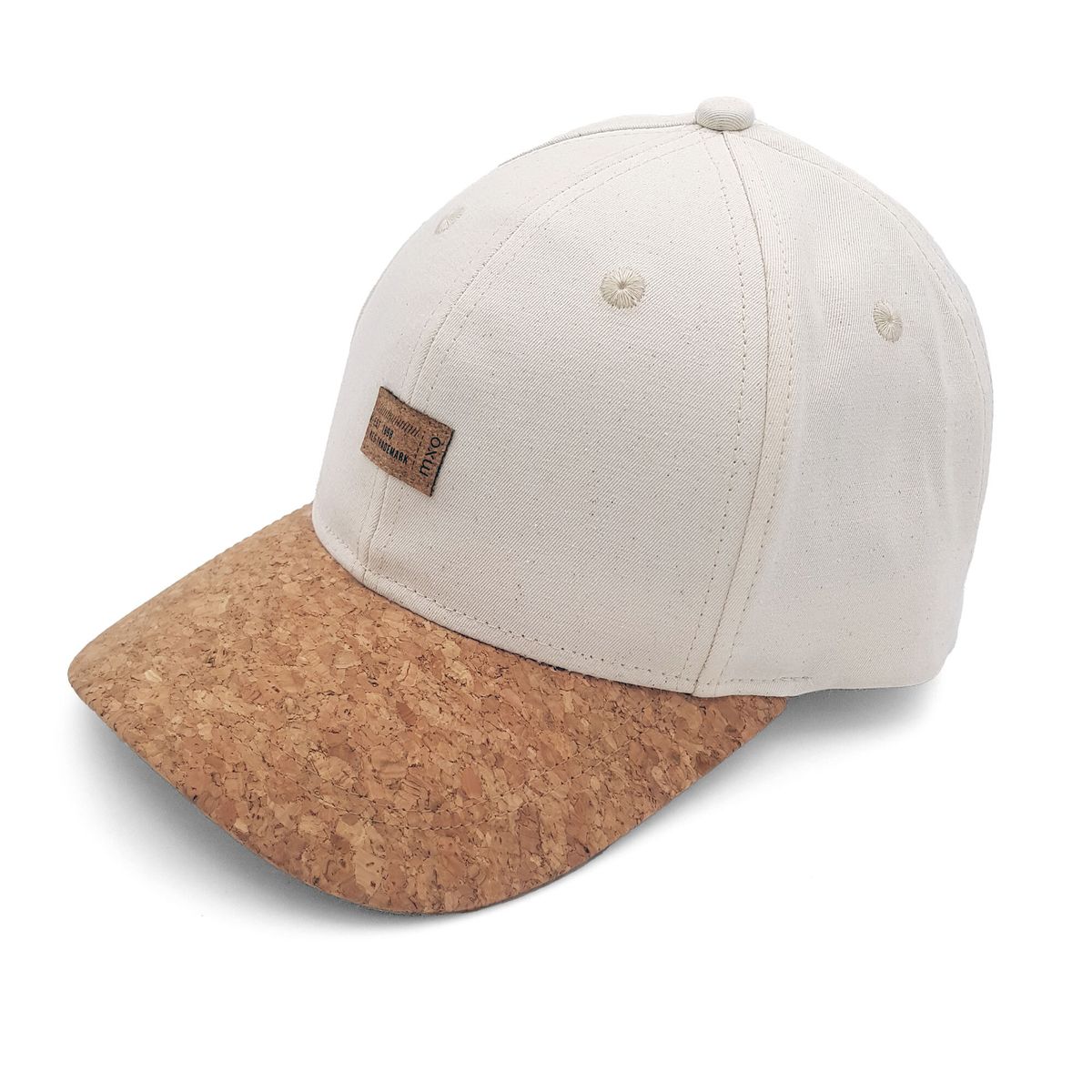 Baumwoll-Basecap mit Kork-Schirm