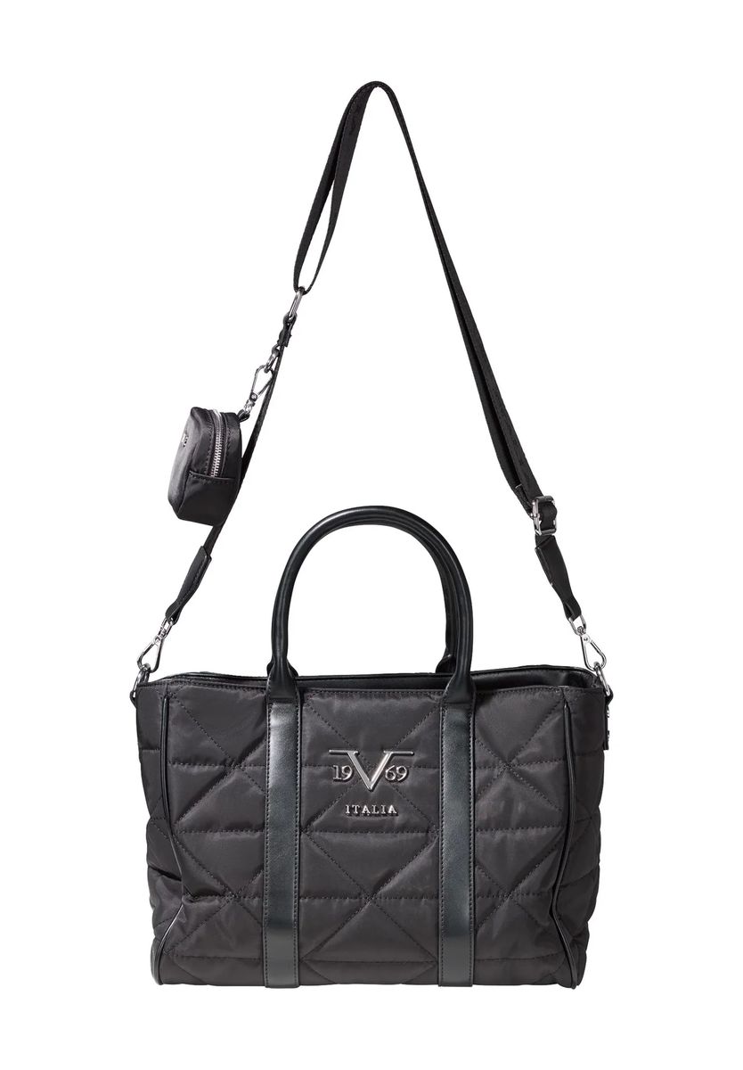 Gesteppte Shopper-Tasche mit Etui