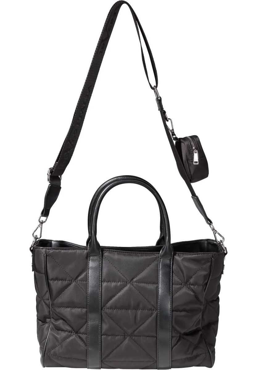 Gesteppte Shopper-Tasche mit Etui