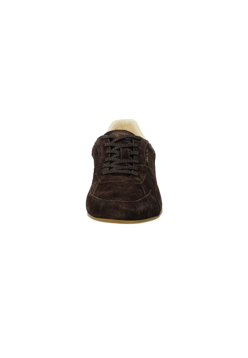Flache Retro-Wildledersneaker