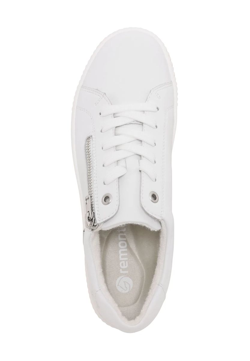 Leder-Sneaker mit Reißverschluss