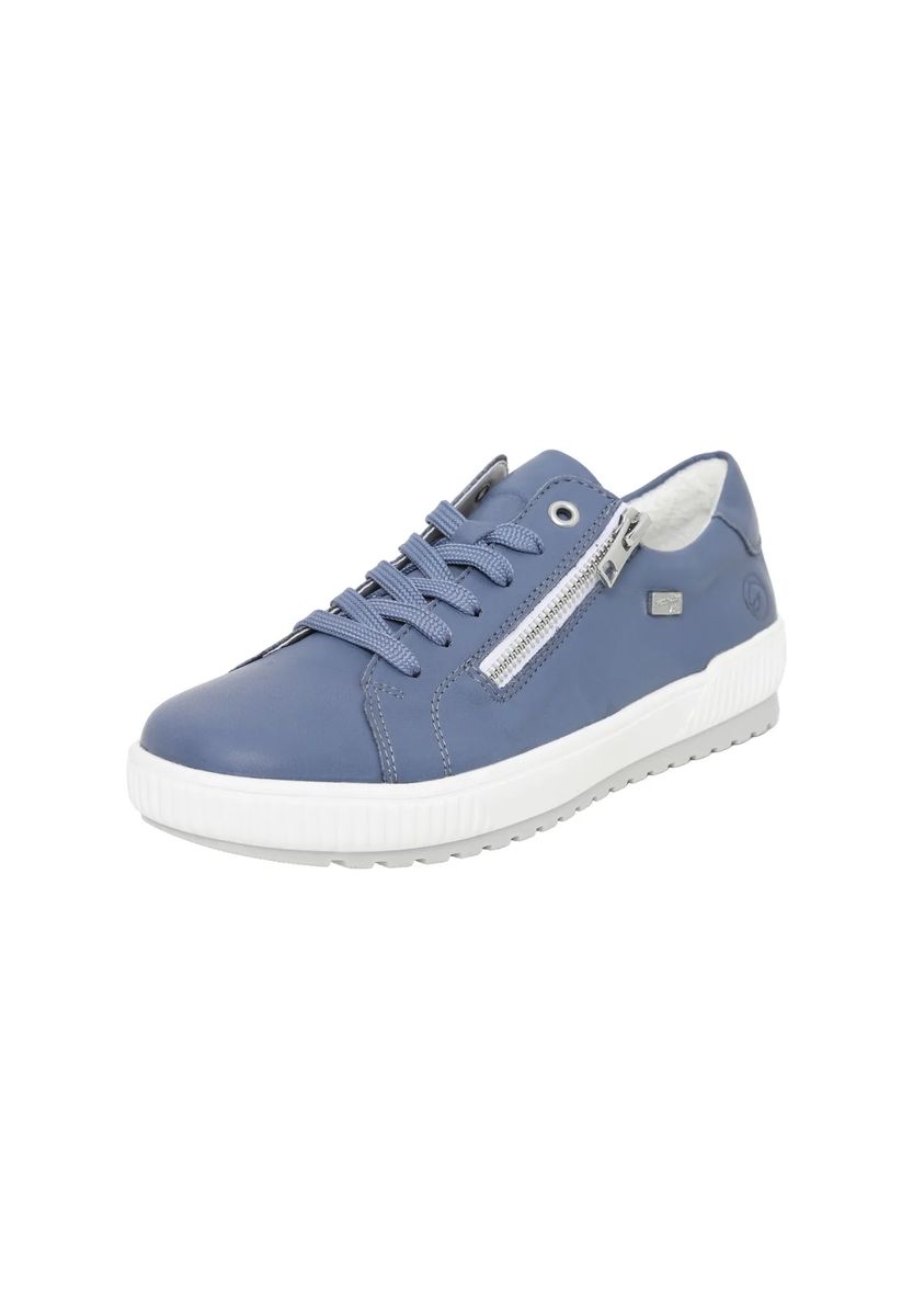 Leder-Sneaker mit seitlichem Reißverschluss